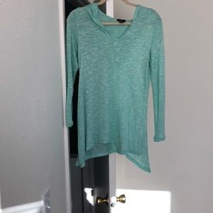 Long sleeve shirt with hood